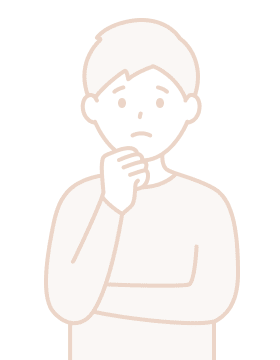 悩んでいる様子の男性